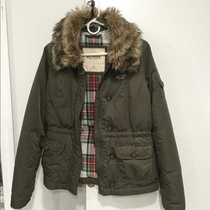 Hollister Faux Fur Collar Jacket